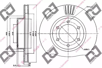 Тормозной диск DJ PARTS BD1013